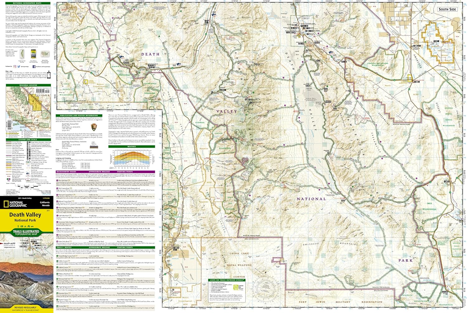 Death Valley National Park Map (National Geographic Trails Illustrated Map, 221) - Image 4