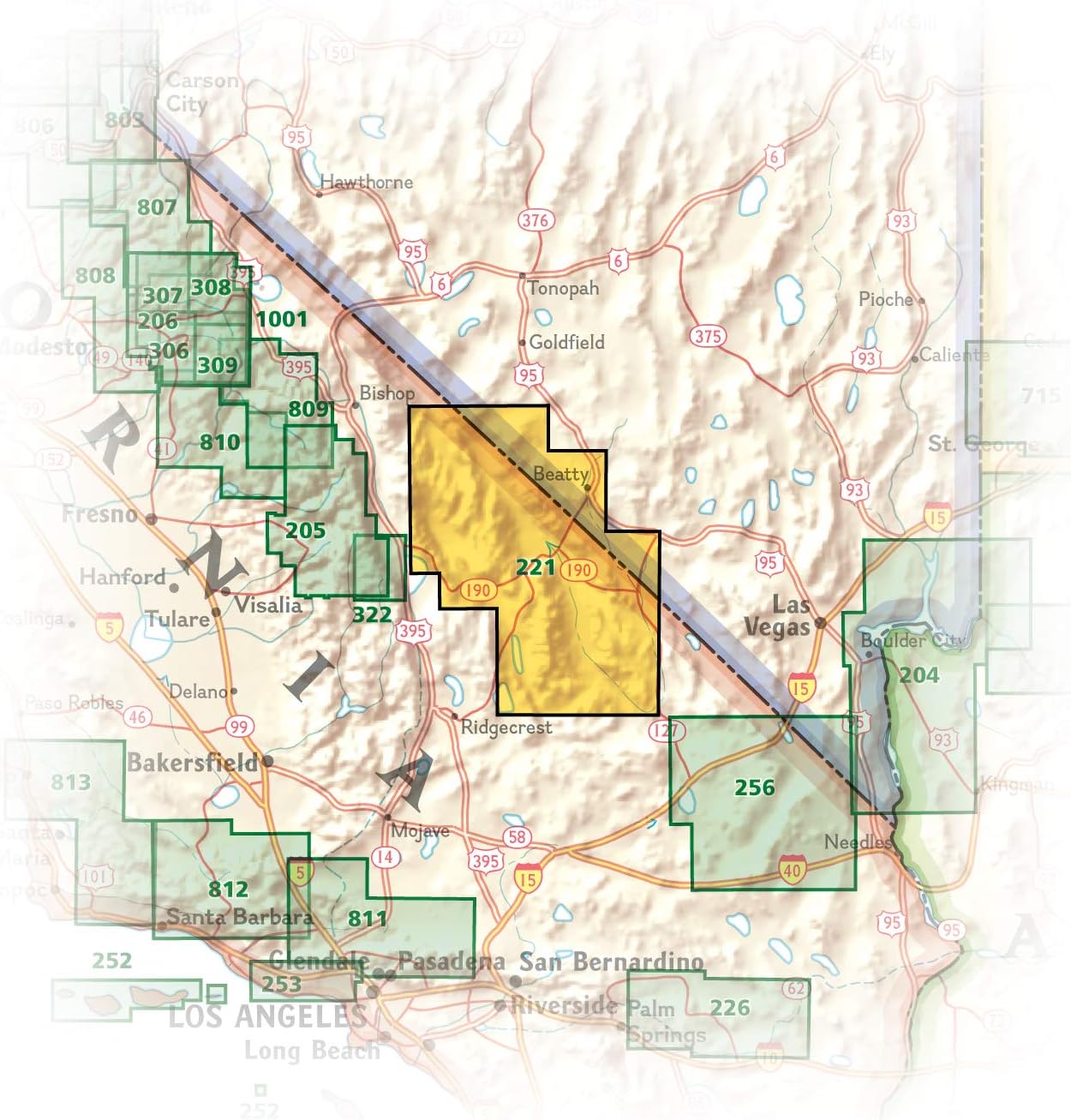 Death Valley National Park Map (National Geographic Trails Illustrated Map, 221) - Image 6