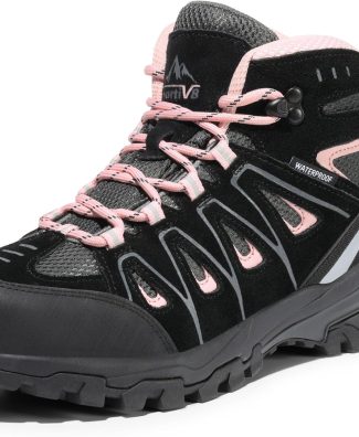 NORTIV 8 Women's Waterproof Hiking Boots Outdoor Trekking Camping Trail Hiking Boot
